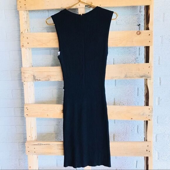 Then English Factory Ribbed Ruffle Mini Dress - Picture 3 of 5